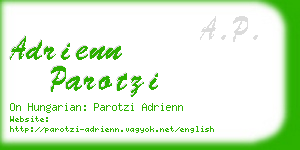 adrienn parotzi business card